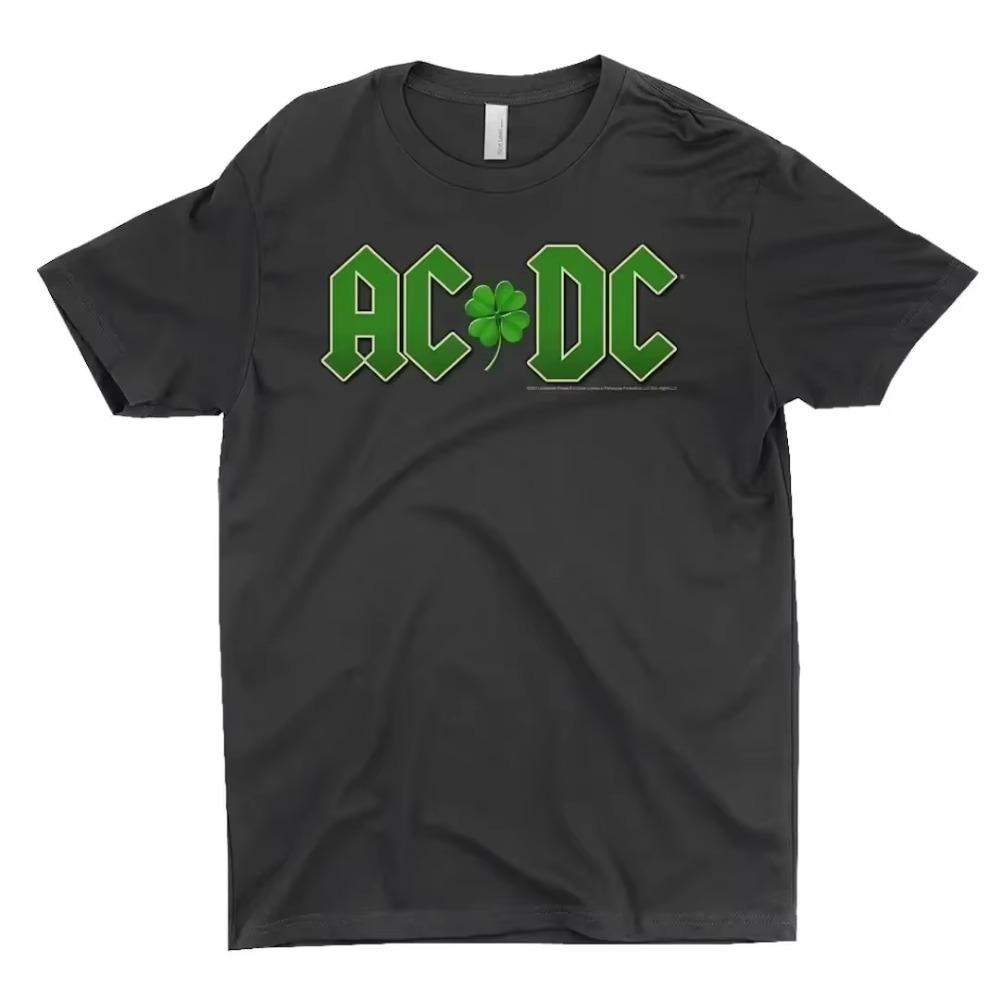 Summer Women Cotton T-Shirt  Graphic Clothing Men Fashion Letter ACDC Printing Tops Tees Female Casual Streetwear