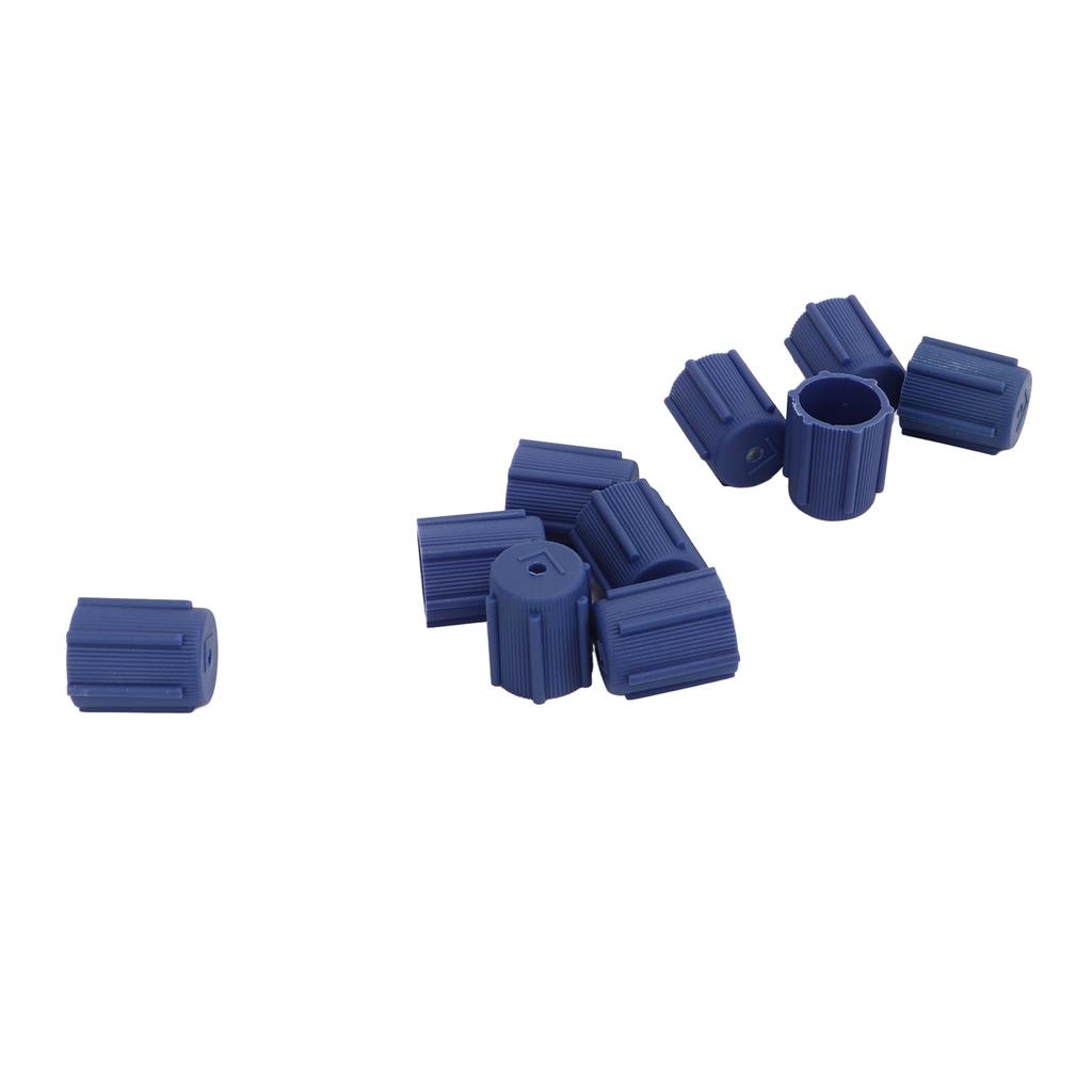 50 Pcs Air Conditioning Valve Cap Impact Scratch Corrosion Resistant Auto AC System Charging Port Covers