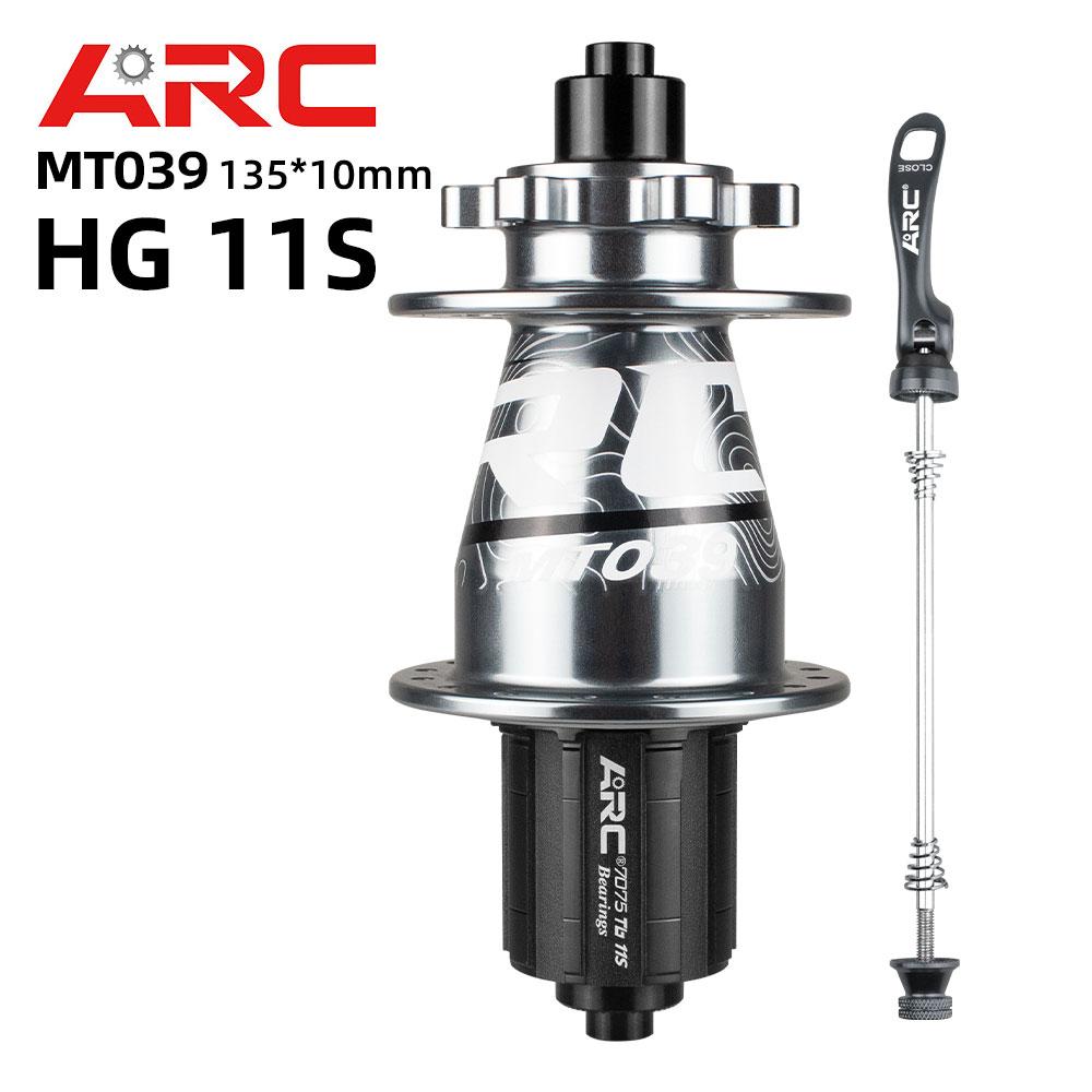 ARC MT039 Front Rear Bicycle Hub MTB Mountain Bike Hub 32H 6 Bolts Disc 135mm 142mm HG 8-11 XD MS 12 Speed 4 Bearing ARC Cube