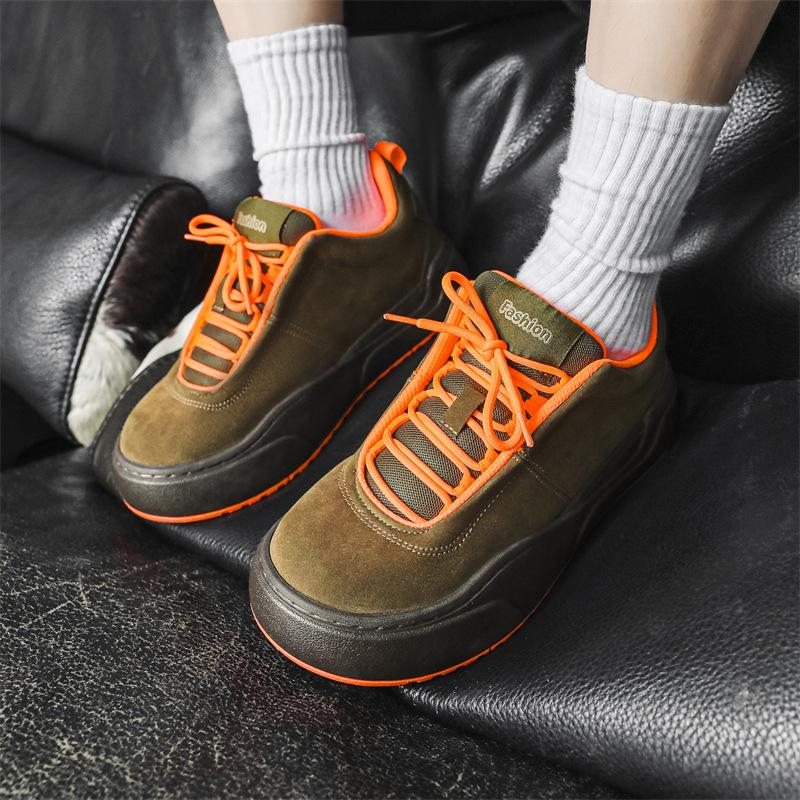 

2025 new men s shoes niche design bread shoes men s trend sports and leisure board shoes men s trend X261 39