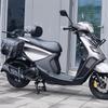 Qianjiang Qiaoyue 110 Front & Rear Bumper Guard, Exhaust Pipe Guard, Backrest, and Luggage Rack Accessories.
