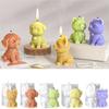 Dog Candle Mold Home Decor Cement Moulds Silicone Table Decoration Plaster Casting Tool 3D Concrete Mould For Home Decor