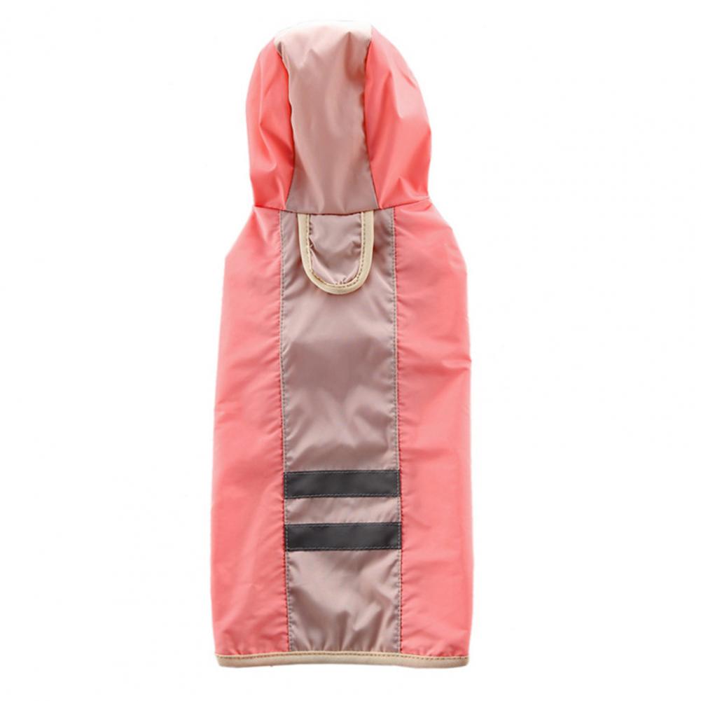 Dog Raincoat Waterproof Puppy Poncho Hooded Rainwear Reflective Dog Rain Coat Dogs Waterproof Coat Polyester Puppy Rain Cloak