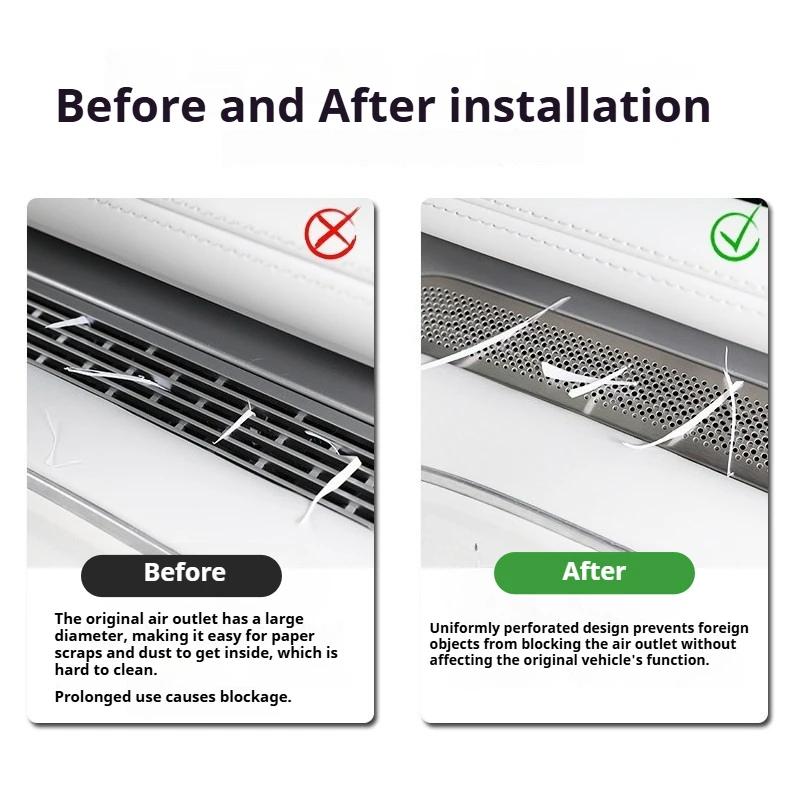 For Xpeng G9 Xiaopeng G9 2025 2026 Central Air Outlet Cover Dust Proof Anti Block Protector Car Interior Accessories