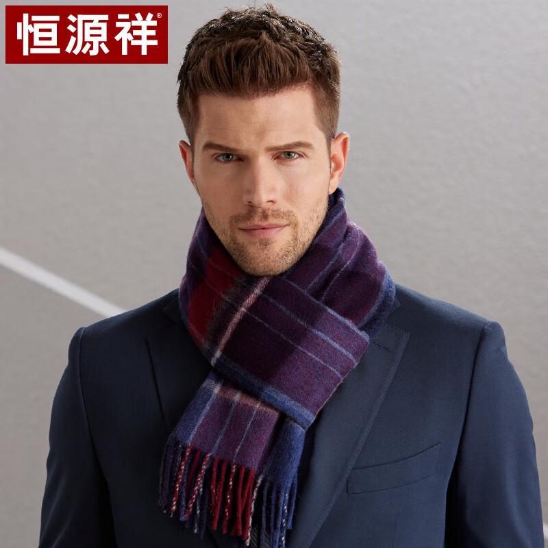 

Men s Pure Wool Plaid Scarf