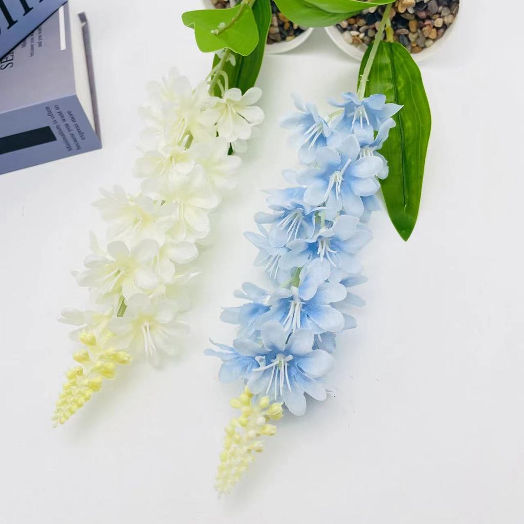 Hyacinth Plant Simulation Pot With Plastic And Silk Material For Home Wedding And Photography Uses
