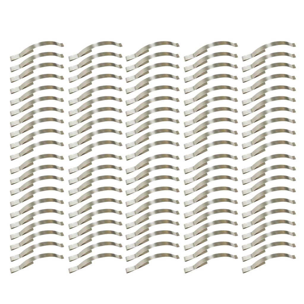 100pcs Window Screen Tension Clips Steel Flat Spring Corner Clips Window Screen Spring Clips Set for Aluminum Channels