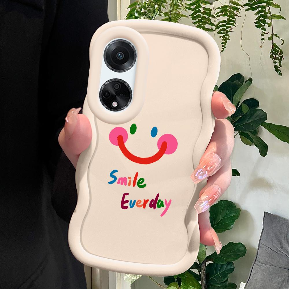 Malovaný vzor Big Wave Edge Měkký silikonový materiál Macaron Pouzdro na telefon Ochranné gumové pouzdro odolné proti nárazům pro OPPO Reno Realme