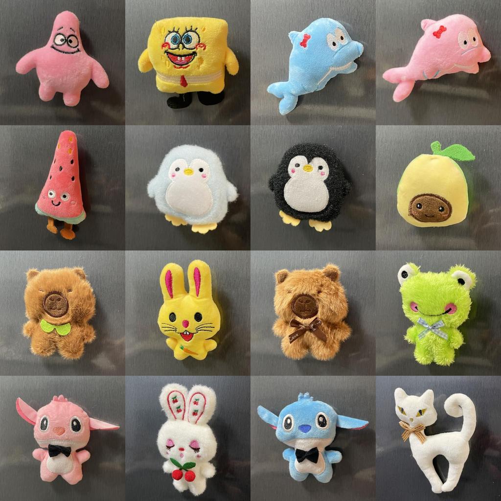 Cartoon Dinosaur Plush Fridge Magnets With Pp Cotton Filling For Kids Bedroom Decor