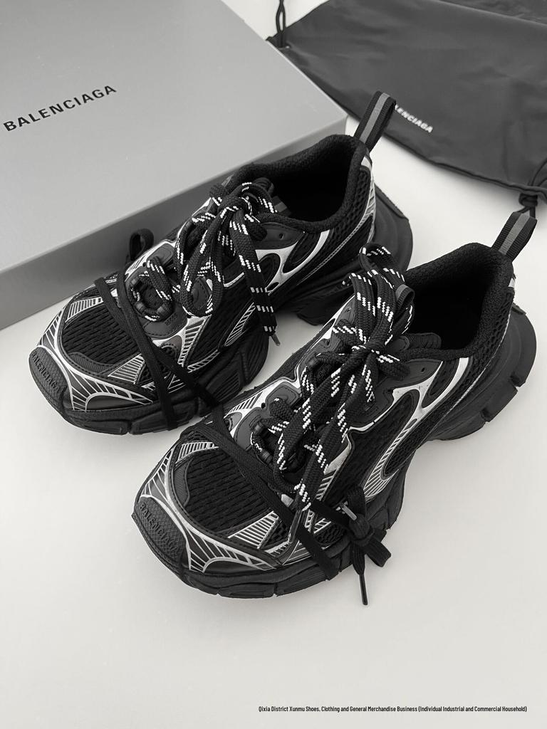 Men's Black Distressed Style 3XL Thick-Soled Casual Sports Dad Shoes with Height Boost