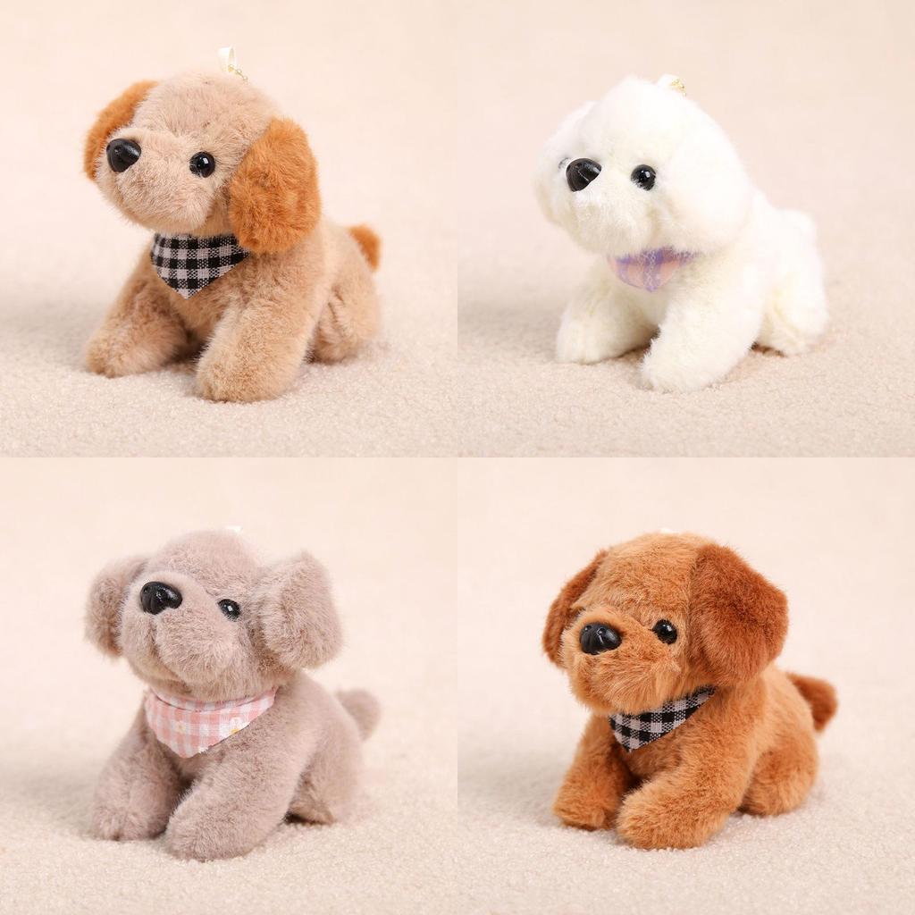 Plush Dog Keychain With Scarf For Kids And Teens Gift