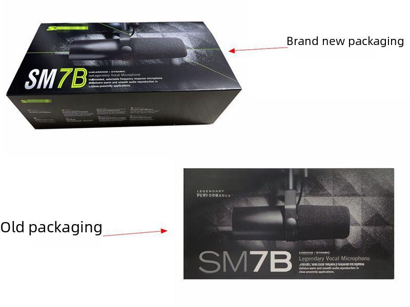 SM7B Microfone Dinâmico Profissional com Fio para Gravação ao Vivo e Transmissão