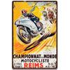 Scooter Metal Wall Art, Retro Moped Poster Sign 20x30cm