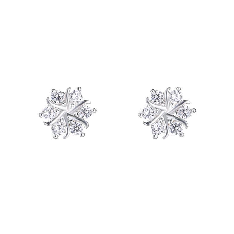 Luxury Snowflake Stud Earrings for Women 2026 - Elegant & Lightweight