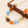 Colorful resin bead necklace, beautiful CCB collarbone necklace, thick bead necklace jewelry, suitable for daily holiday party wear