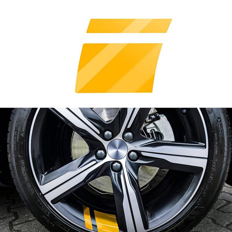 8/4pcs Reflective Car Wheel Rim Vinyl Stickers Warning Stickers Mark Stripe Motorcycle Racing Wheel Hub Decals for Car Stickers