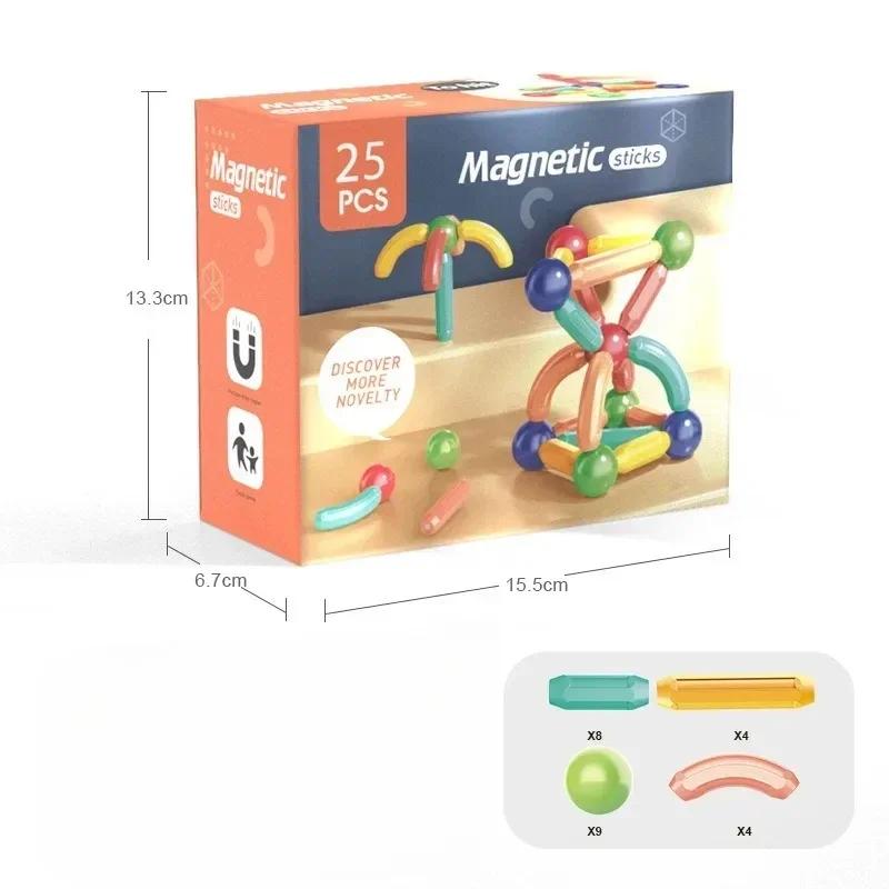 Magnetic Sticks for Kids Magnetic Constructor Blocks Set Magnet Stick Building Blocks Toys Children Montessori Educational Toys