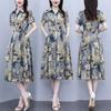 Aigre A-Line Polo Neck Summer Dress