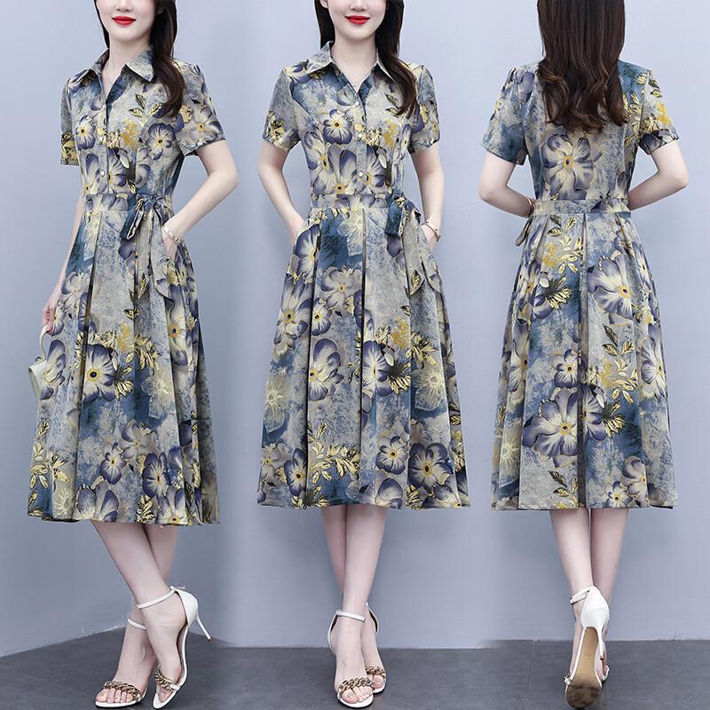 Aigre A-Line Polo Neck Summer Dress