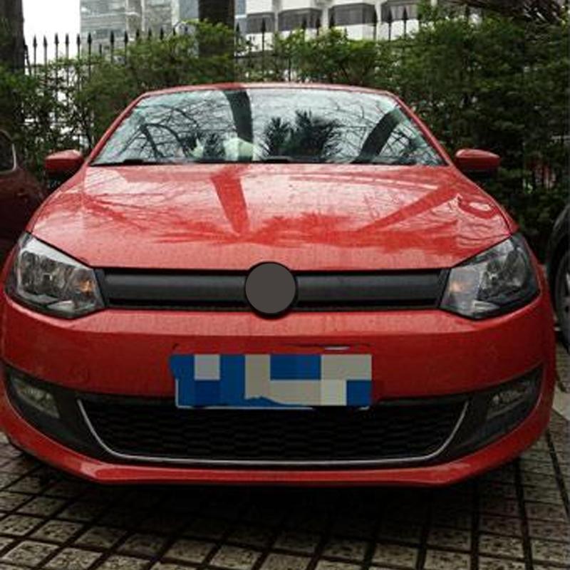 Polo Modified Bluemotion Style Matte Black Front Hood Center Grille Grill For Volkswagen Polo Standard 2014 GTI 2015 2016