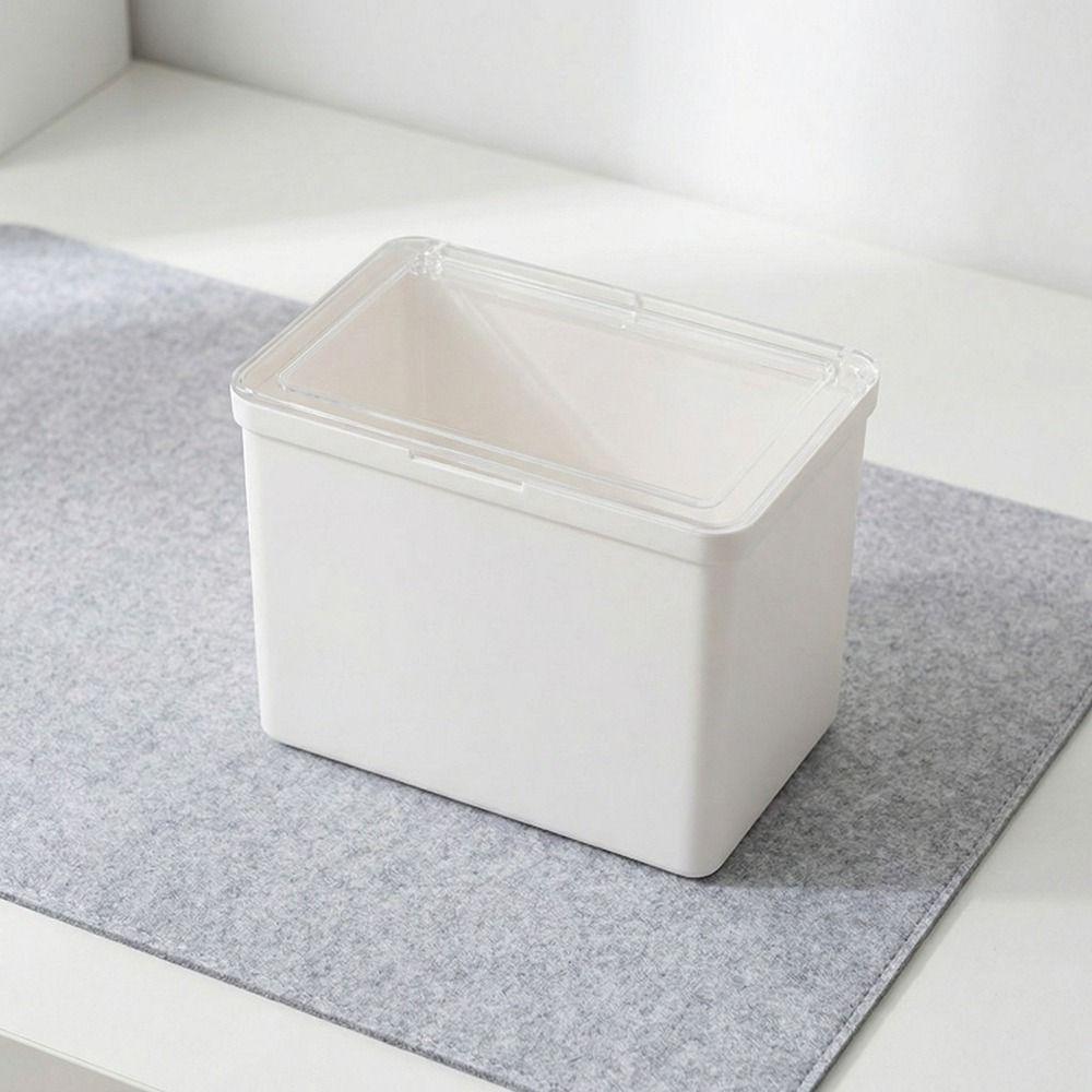 Dust-proof Double-Open Storage Box Flip Cover Small Item Tidy Container  Stationery