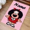 Custom Personalization Mafalda Print Area Rug - Soft, Washable Non-Slip Indoor Mat,Living Room,Home&Office Decorative Rug
