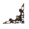 Gold 40mm Decorative Photo Frame Bronze Notebook Cover Corner Bracket for Menus Bracket Decor