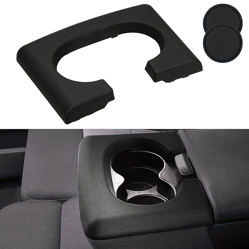 Center Console Cup Holder Replacement Pad Black Compatible With Ford F150 2004-2014 Center Console Cup Holder Pad