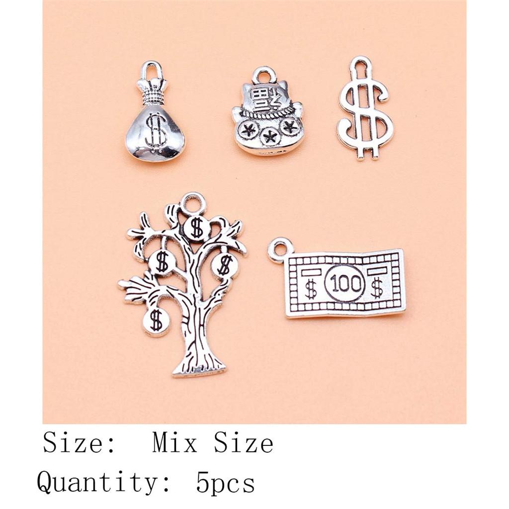 New Year's Day Aesthetic Jewelry Charms Study Sports Mixed Set Charms Pendant Women's Bag Bracelet Pendant