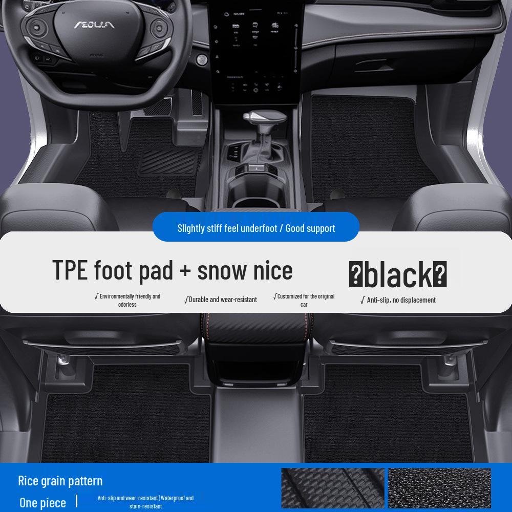 Fits Dongfeng Fengshen L7, L8, E70, Yixuan, SKYEV01, Haohan, Haoji - TPE Floor Mats & Door Sill Full Coverage