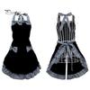 Women Cute Bowknot Decor Pocket Apron Plaid Print Splicing Adjustable Lace-up Kitchen Flirty Apron Mother Day Gift
