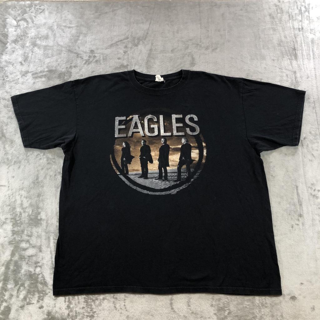 Eagles Tour 2010 T-shirt Herr 2XL Svart Anvil Rockkonsert Grafisk Band T-shirt Unisex T-shirt