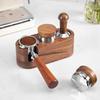 Professional 53MM Espresso Coffee Leveler Stainless Steel Construction Ergonomic Rosewood Grip Coffee Distributor Tool