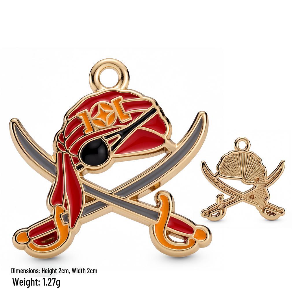 Pirate Series Enamel Cartoon Charms for DIY Bracelets, Necklaces, and Keychains