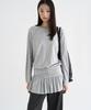 ANGGAE Jersey Minidress Light Gray
