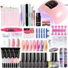 Limegirl Nail Extension Gel Kit UV Builder Gel for Nail Art Salon Professional Clear Gel Polish 30ml/Bottle