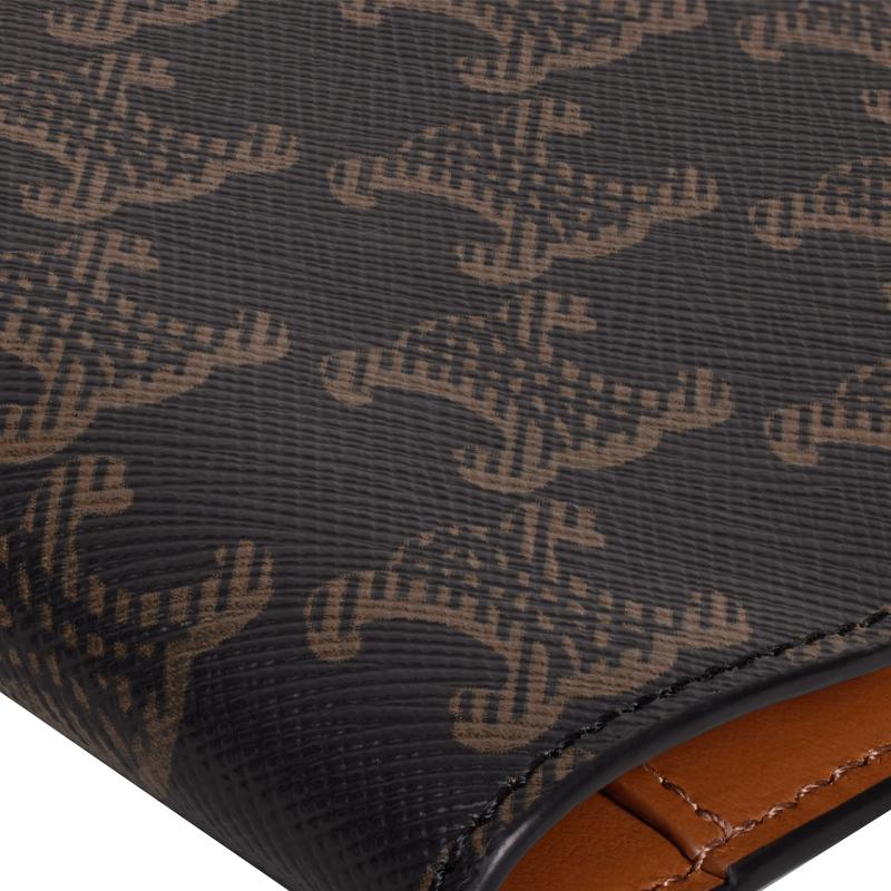 Celine Triomphe Monogram Canvas Passport Holder Men accessories Black Brown 4M3432AK1-04BT