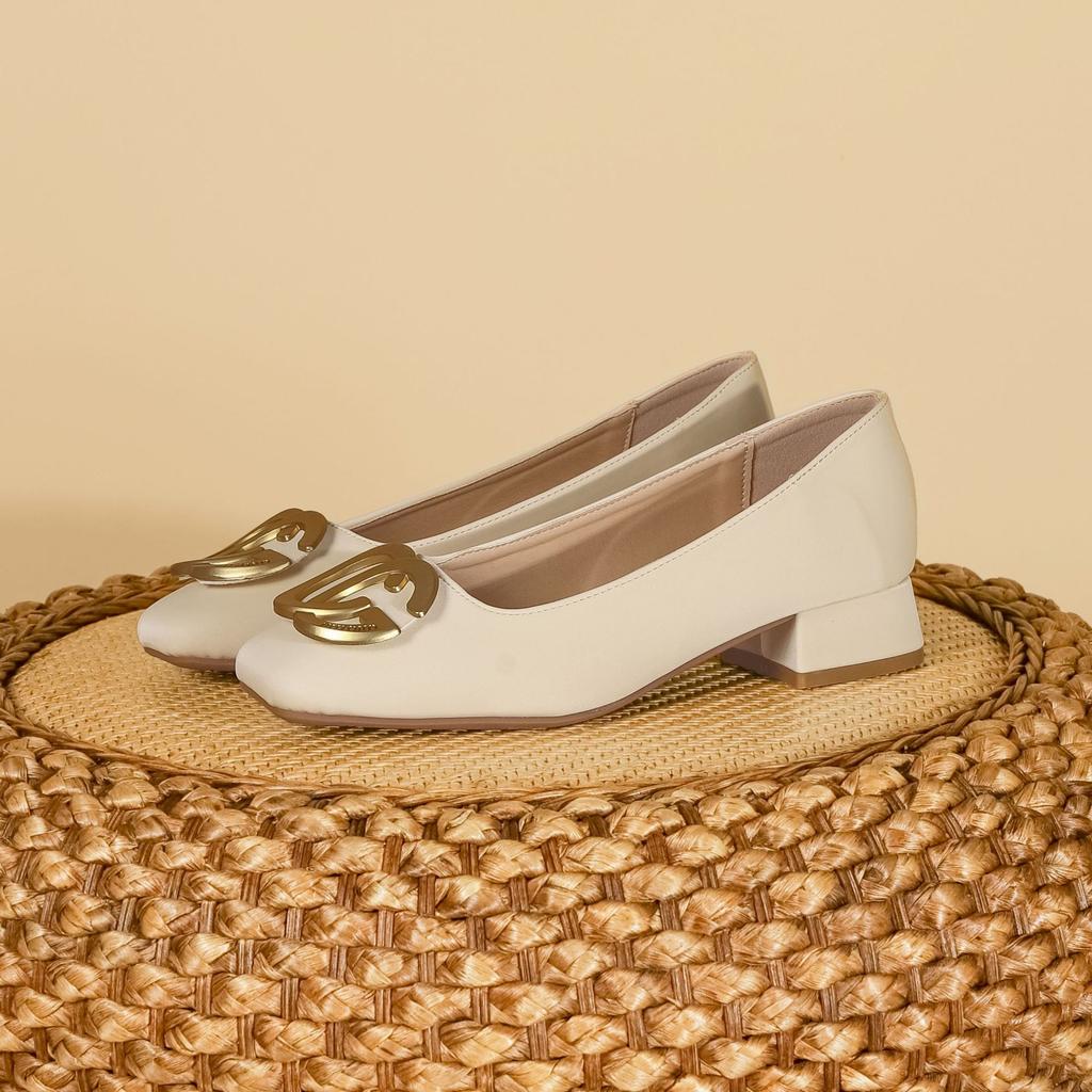 High Heels Women's Thick Heel High Sense Professional Women's Shoes Soft Sole Not Tired Feet 2025 Autumn New Fashion Single Shoes Versatile