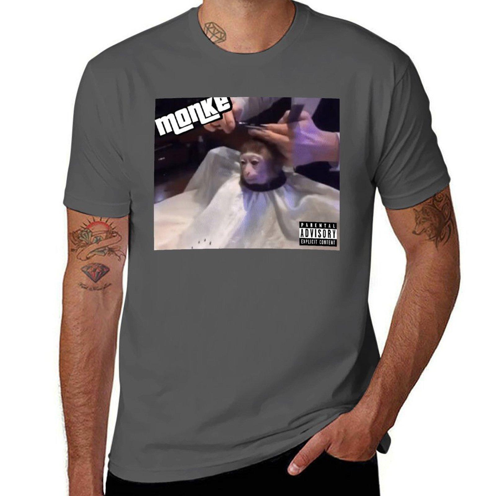 Monke Album T-Shirt man t shirt luxury man t shirts high quality luxury brand T-Shirt 4XL