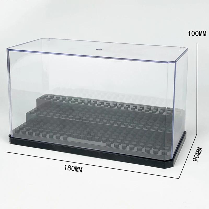 Display Box Container Dustproof Transparent Cover Accessory Base Set City DIY Model Building Blocks Bricks Toy For Children Gift
