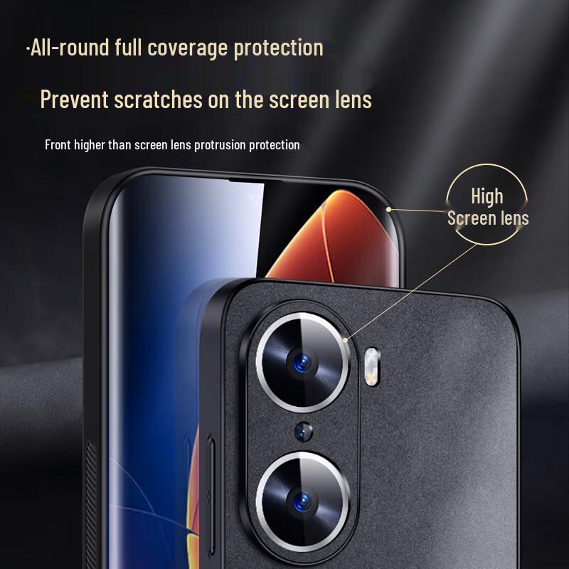 Luxury Lambskin Feel Full Lens Protection Phone Case for Honor 60/60 Pro