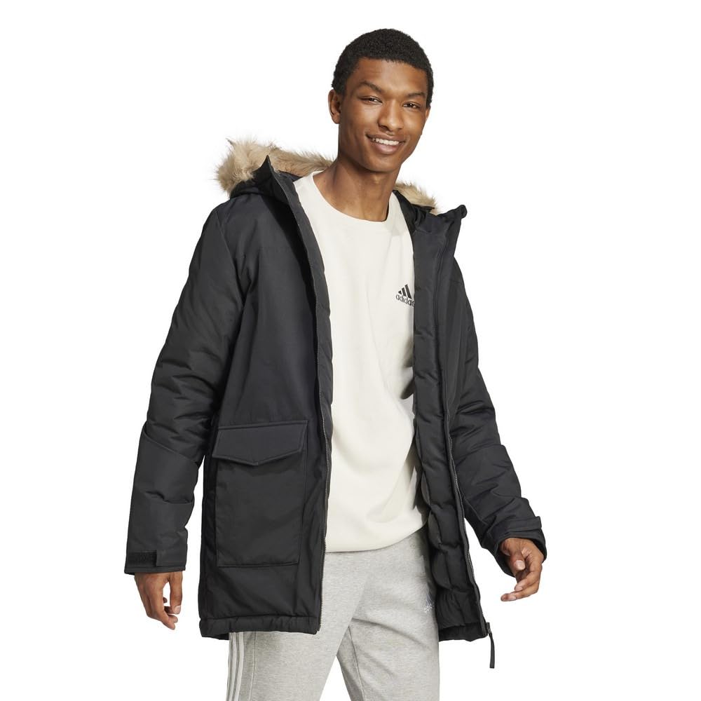 Jacket Paveric Fur Parka JUC84 Black [Adidas] Men's (IX8888) J/L