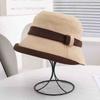 Hat Female Spring and Autumn New Color Matching High Quality Bucket Hat Traveling Shopping Fashion Show Face Small Sunshade Basin Hat