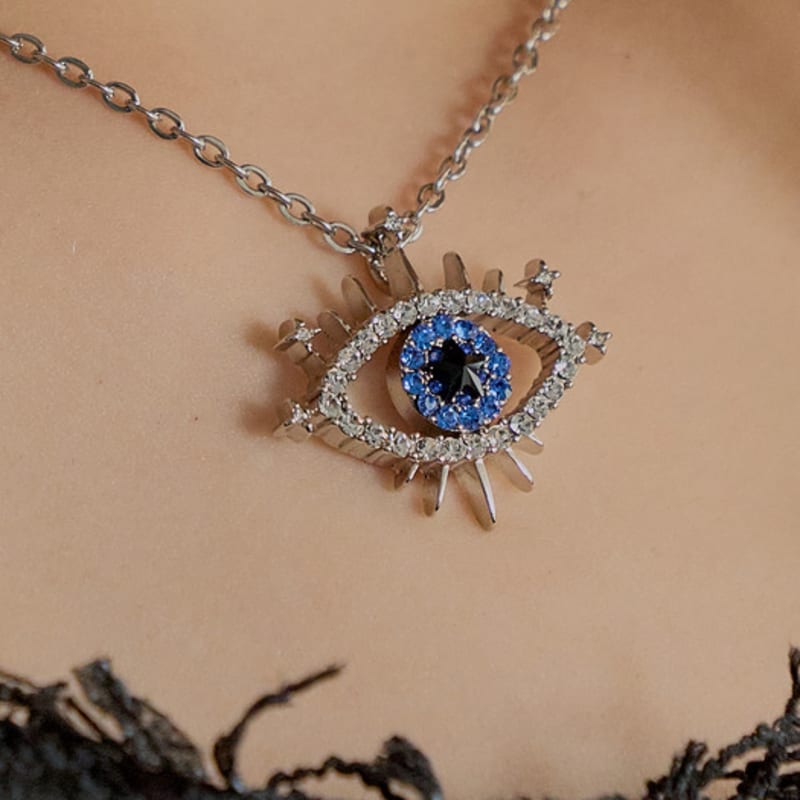 

MUSE BY ROSE SAPPHIRE EYE LOGO necklace [silver] SILVER_FREE