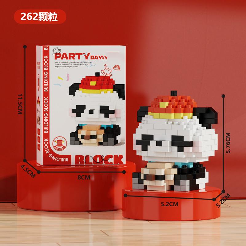 Chinese Panda Mini Building Blocks Toys for Children 9 To 12 Year Old Adult Diy 3d Constructor Micro Bricks Educational Toy Gift