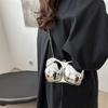 Funny Acrylic Bag For Women Silver Gold Dinner Bag Female Small Shoulder Bag