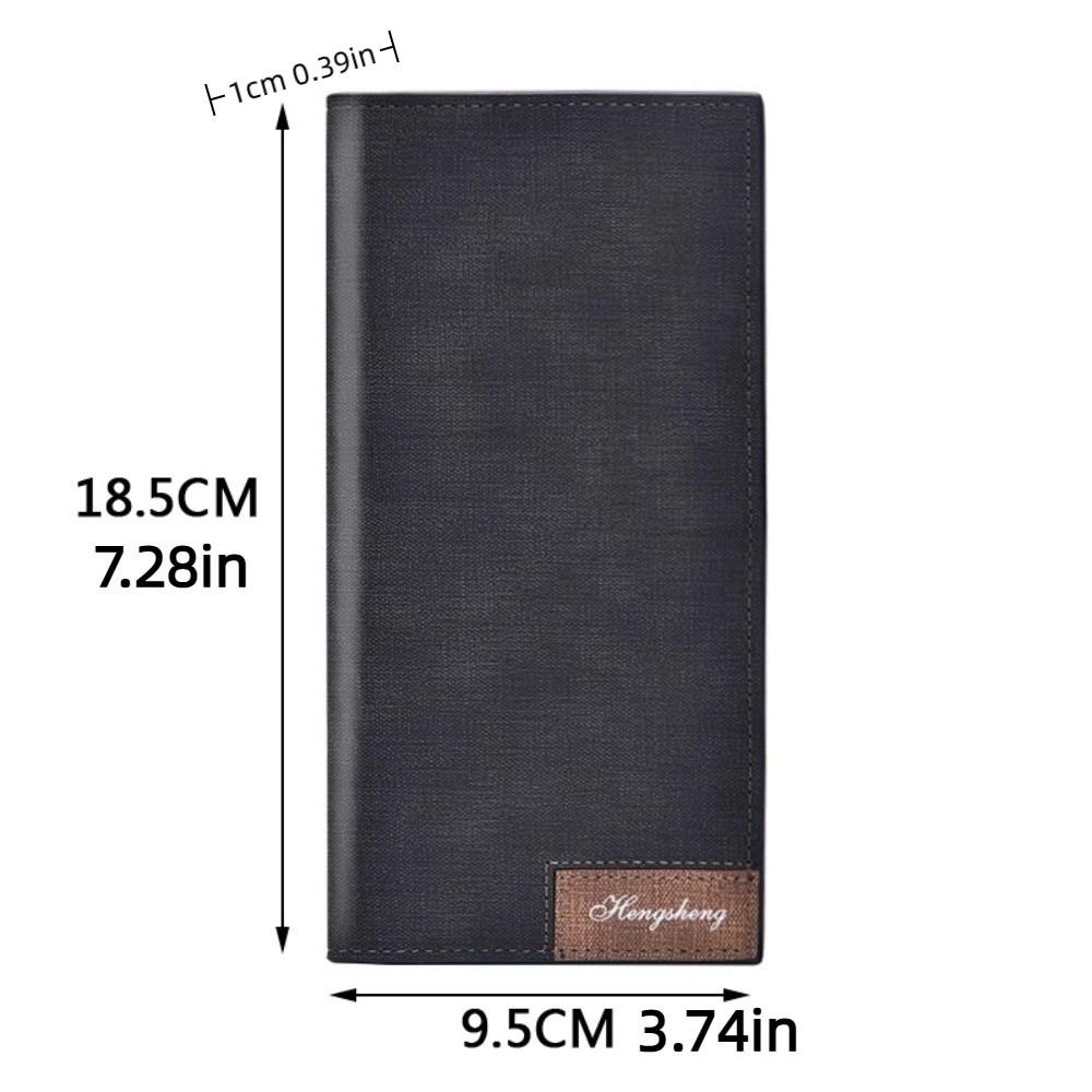 Large Capacity Business Clutch Bag Elegant ID Card Holder Fashion Male Long Zipper Wallet Gift