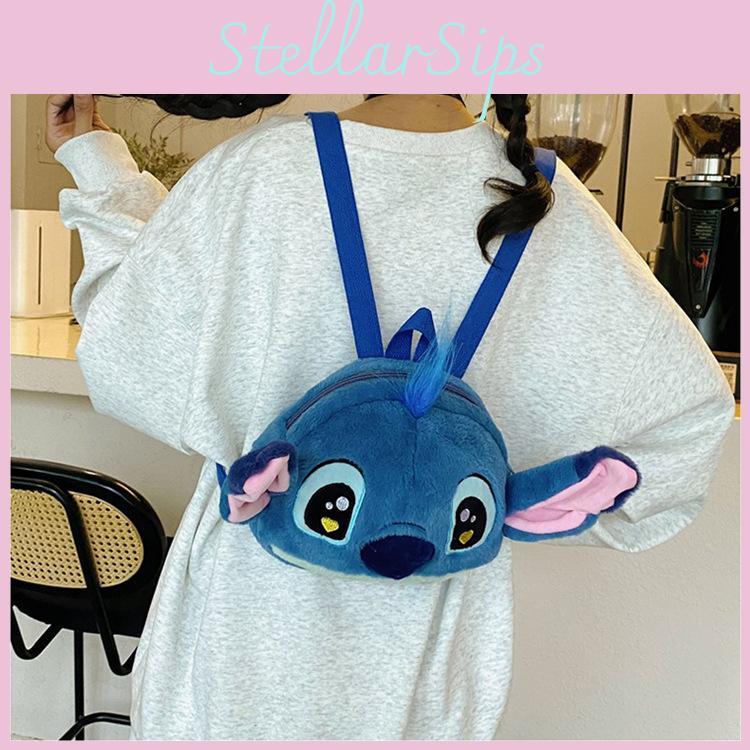 Big Head Cute Plush Leisure Backpack For Children Daily Use