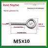 Closed Hook Eye Bolt Screw Ring Hanger - M2.5 to M8 Machine Thread