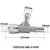Metall-Heizschlauchverbinder 800-413HP/414HP für Cadillac, Chevrolet, GMC